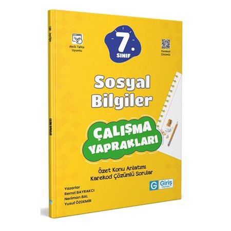 7. Sınıf Sosyal Bilgiler Çalışma Yaprakları