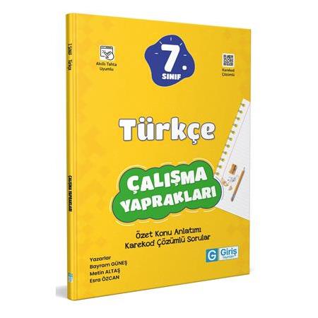 7. Sınıf Türkçe Çalışma Yaprakları